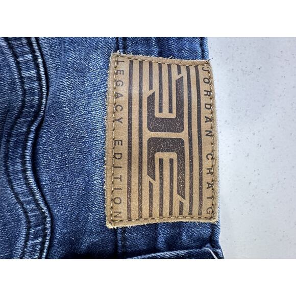 Men’s Jordan Craig Denim Jeans Legacy Edition Sean stacked Distressed Cargo38x36 - Picture 11 of 16